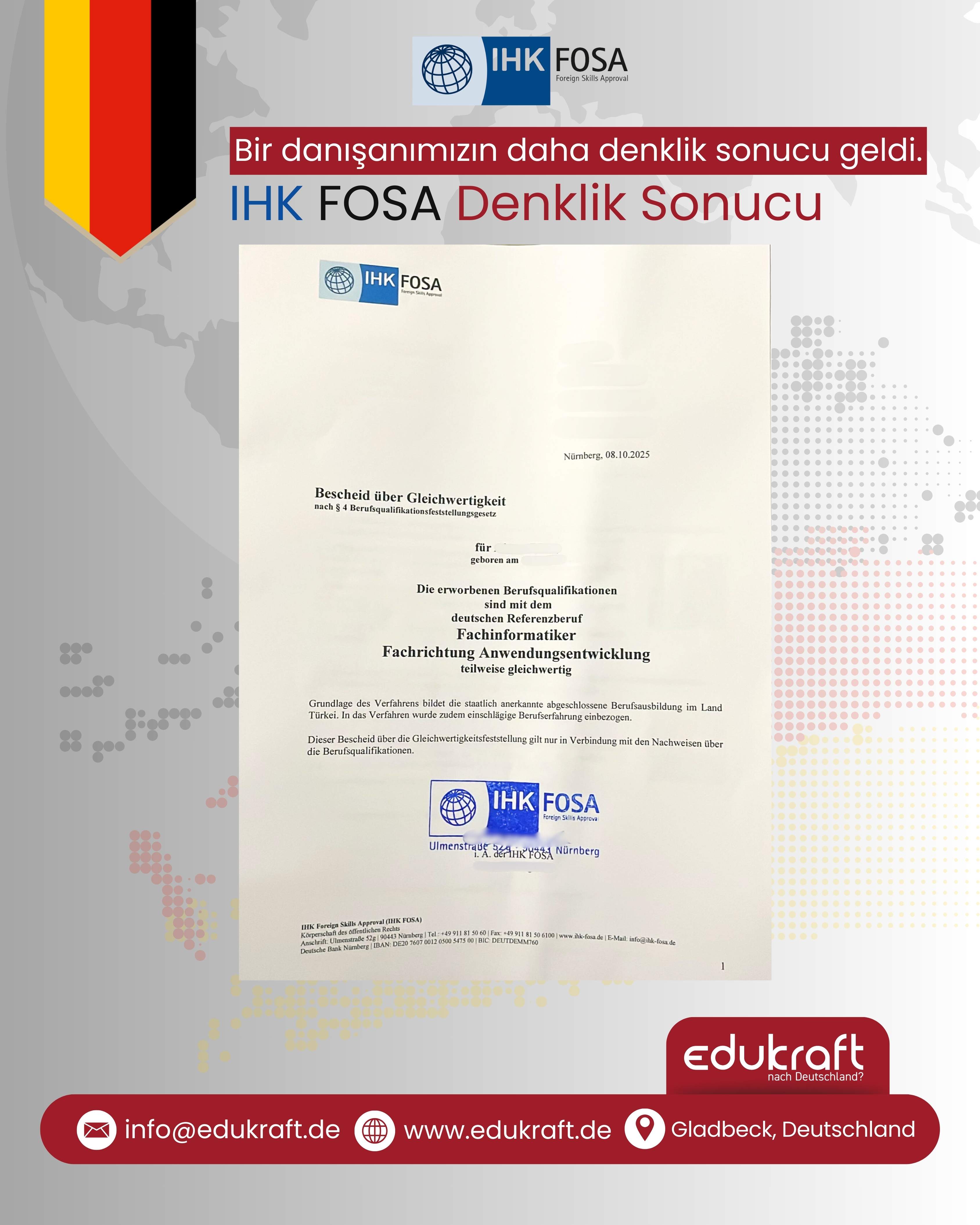 Denklik Belgesi 8